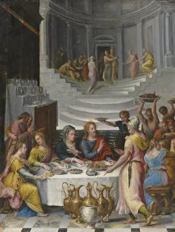 Hope Gallery: The Wedding Feast at Cana. Creator: Fontana, Lavinia (1552-1614)