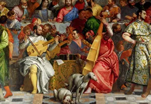 The Wedding Feast at Cana (Detail). Artist: Veronese, Paolo (1528-1588) The Wedding Feast at Cana (Detail). Artist: Veronese, Paolo (1528-1588)
