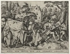 Pieter Bruegel Flemish Prints: The Wedding of Mopsus and Nisa, 1570. Creator: Pieter van der Heyden (Netherlandish, c