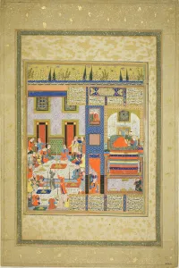 Ferdowsi Prints: The Wedding Night of Anushirvan and the Khaqans Daughter (from a copy of Firdausi s
