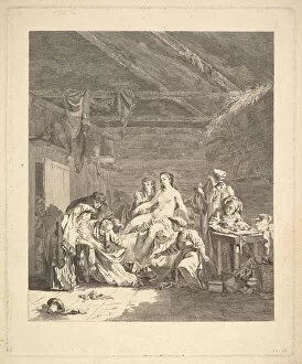 Matrimony Gallery: After the wedding night, the sheets must be shown. From Voyage en Siberie, 1767