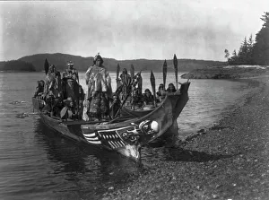 Social Life Prints: The wedding party - Qagyuhl, c1914. Creator: Edward Sheriff Curtis