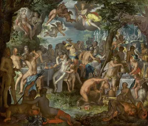 Festivities Prints: The Wedding Of Peleus And Thetis, 1612. Creator: Joachim Anthonisz Wtewael