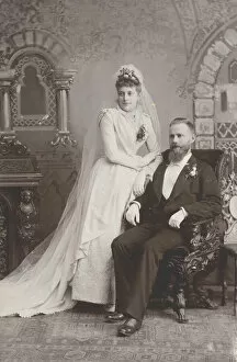 Images Dated 21st October 2021: Wedding Portrait, late 19th century. Creators: Lewis M. Melander, L