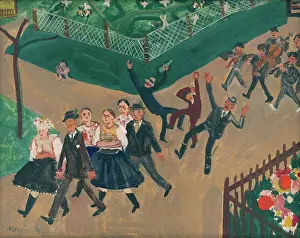 Crossroads Prints: Wedding Procession, 1935. Creator: Cyprian Majernik