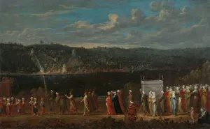 Waterway Prints: Wedding procession on the Bosphorus, c.1720-c.1737. Creator: Jean Baptiste Vanmour