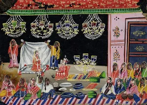 Relative Prints: Wedding Procession: Bride Under a Canopy, c1800. Creator: Unknown