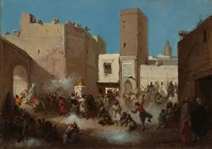 Courtyard Prints: Wedding Procession. Creator: Victor Eeckhout