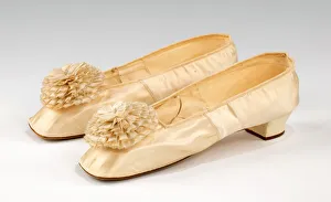Shoe Prints: Wedding slippers, American, 1864. Creator: Unknown