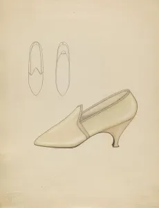 Slippers Prints: Wedding Slippers, c. 1936. Creator: Doris Beer