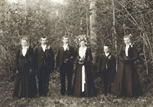 Position Collection: Wedding, Stensåsen, Lillhärdal parish, Härjedalen, 1902. Creator: A Sundien