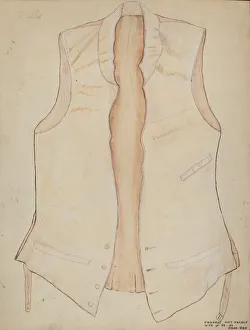 Wedding Collection: Wedding Vest, 1935 / 1942. Creator: Edna C. Rex