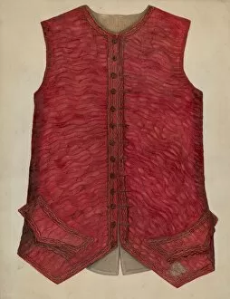 Buttons Gallery: Wedding Vest, c. 1938. Creator: Edna C. Rex