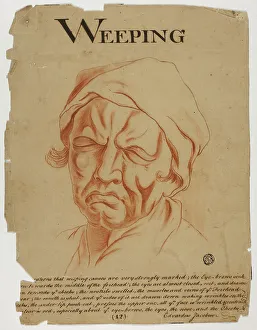 Emotion Prints: Weeping, after 1698. Creator: Eduardus Jacobus