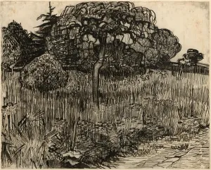 Vincent Van Gogh Prints: Weeping Tree, 1889. Creator: Vincent van Gogh