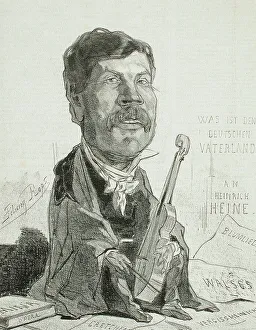 Uylenspiegel Prints: Wehr, 1857. Creator: Félicien Rops