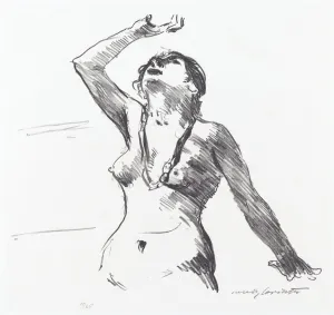 Weiblicher Akt in Abwehr (Female Nude Defending Herself), 1913. Creator: Lovis Corinth