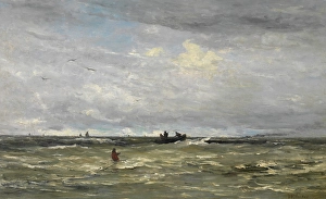 Adversity Prints: Weigh Anchor, c1860-1910. Creator: Hendrik Willem Mesdag
