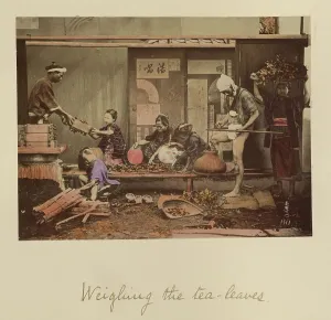 Weighing Prints: Weighing the Tea Leaves, about 1873-1883. Creator: Shinichi Suzuki I