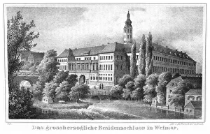 Bach Prints: The Weimar City Castle. From: Thuringen und der Harz by Friedrich von Sydow, 1839