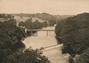 Durham Prints: The Weir Below Barnard Castle, 1902