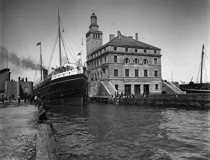 Hydraulic Prints: Weitzle (i.e. Weitzel) Lock, Sault Ste. Marie, between 1890 and 1905. Creator: Unknown