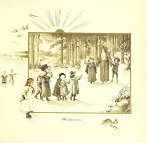 Sunrise Prints: Welcome, 1894. Creator: Eliza F. Manning