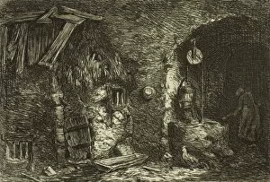 Cave Collection: The Well, 1845. Creator: Charles Emile Jacque