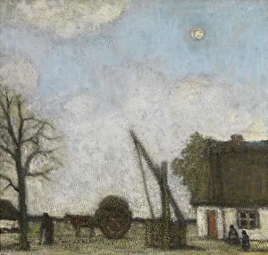 Pulley Prints: The Well, 1920. Creator: Jakob Smits