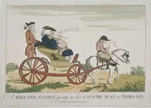 Anon Anon Anonymous Gallery: A Well-Fed Citizen going to his Country Seat at Hornsey, 1773