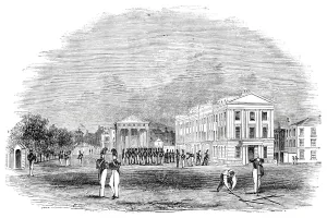 Hardwick Prints: The Wellington Barracks, St Jamess Park, 1844. Creator: Unknown