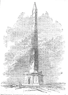 Repairs Prints: Wellington Monument, Wellington, Somerset, 1854. Creator: Unknown