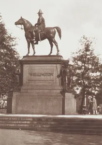 The Iron Duke Prints: Wellington's Statue. From the album: Photograph album - London
