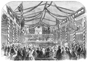 Eisteddfod Prints: The Welsh National Eisteddfod at Aberystwith, 1865. Creator: Unknown