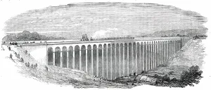 Viaduct Prints: The Welwyn Viaduct, 1850. Creator: Unknown
