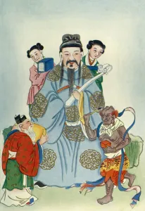 Servant Collection: Wen Ch ang, K uei Hsing, and Chu I, 1922. Creator: Unknown