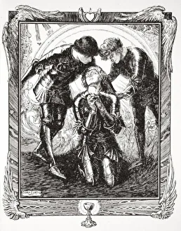 Dora Curtis Gallery: Then they went to Sir Galahad, 1905. Artist: Dora Curtis