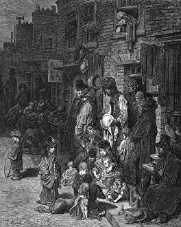 Malnutrition Collection: Wentworth Street, Whitechapel, London, 1872