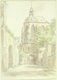 Pilgrimage Prints: The Werner Chapel in Oberwesel, c1850-1900. Creator: Peter Becker
