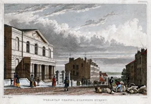 Wesleyan Chapel, Stanhope Street, London, 1830. Artist: J Smith