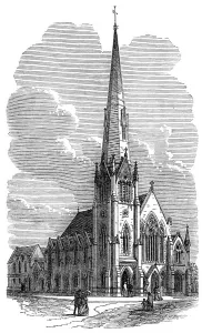 Wesleyan Prints: Wesleyan Methodist Church, North Brixton, 1870. Creator: Unknown