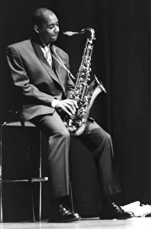 Alto Saxophone Prints: Wessell Anderson, The Grand Clapham, London, June 4 1993. Creator: Brian Foskett