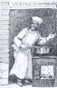 Wessle, sugar baker'. Vaxholm, 1874. Creator: Fritz von Dardel. Wessle, sugar baker'. Vaxholm, 1874. Creator: Fritz von Dardel