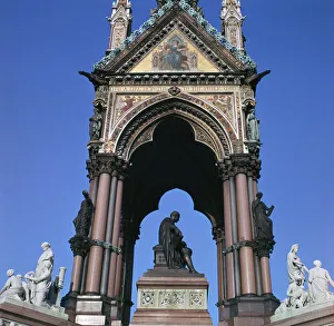 Albert Victor Christian Prints: The west side of the Albert Memorial, 19th century