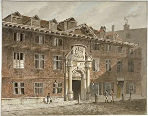 King Street Prints: West front of Blackwell Hall, King Street, City of London, 1811