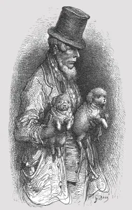 Blanchard Jerrold Prints: The West End Dog Fancier, 1872. Creator: Gustave Doré