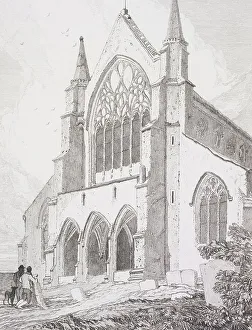 West end of Snettisham Church, Norfolk, 1815. Creator: John Sell Cotman