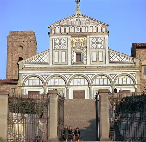 The west facade of San Miniato al Monte, 12th century
