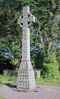 Celtic Cross Prints: West face of the Celtic Moone high cross, 9th century