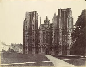 West Front, Wells, 1857. Creator: Alfred Capel-Cure